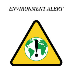 Global Environment Alert Warning Sign