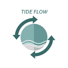 Abstract Tide Flow Water Cycle Icon