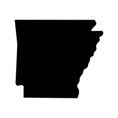 Arkansas state map silhouette