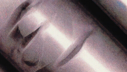 Abstract Close-Up of a Face with Light Streaks and Soft Focus.