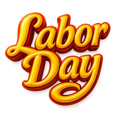 Celebrate Labor Day with this vibrant typography