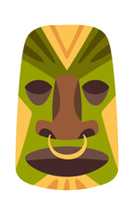 Tribal african mask totemic face