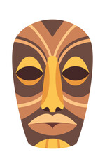 Ancient african mask aboriginal totem