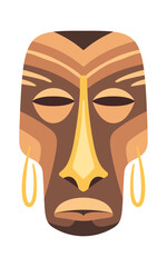 Aboriginal ethnic mask african totem