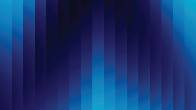 Blue Gradient Abstract Background – Glass Effect Vertical Striped Modern Design with Deep Navy and Cyan Shades