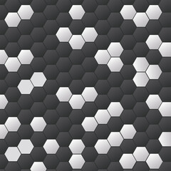 Abstract Geometric Shape Hexagon Background, Geometric Abstract Background With Hexagons.