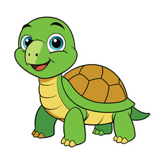 Turtle Color Vector Illustration