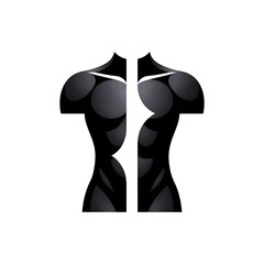 Powerful sculpted male torso graphic with dynamic lighting, representing strength and fitness goals