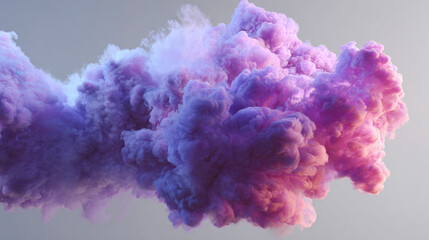 Vibrant Purple and Pink Smoke Cloud Abstract