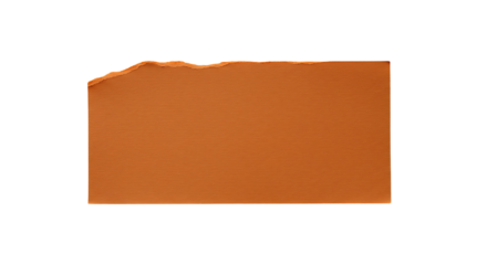 Abstract orange textured paper with rough torn edge on a dark backdrop perfect for creative design projects