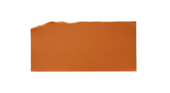 Abstract orange textured paper with rough torn edge on a dark backdrop perfect for creative design projects