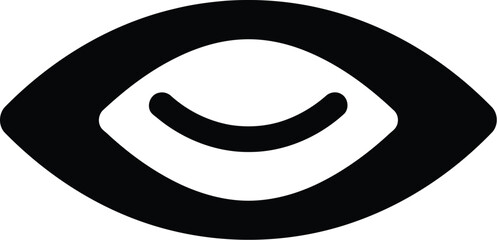 Abstract eye symbol minimalist vision icon