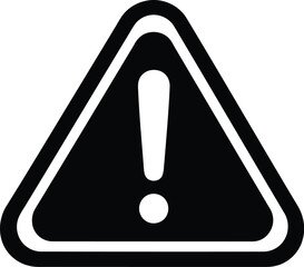 Exclamation mark warning triangle icon