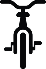 Bmx bike front view icon