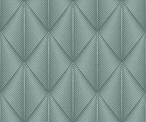 Modern Geometric Seamless Vector Pattern muted green pine needles