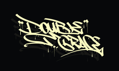 DOUBLE GRACE graffiti tag style design