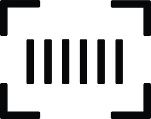 barcode scanner outline icon