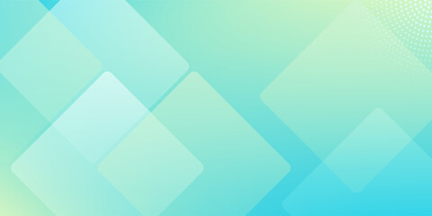 Minimal abstract background. Banner design with blue and green color gradation. Colorful and creative design.