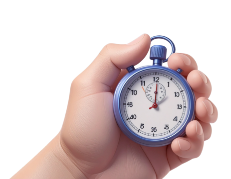 3d minimal time of competition concept. Submitting a work before deadline. knowing th