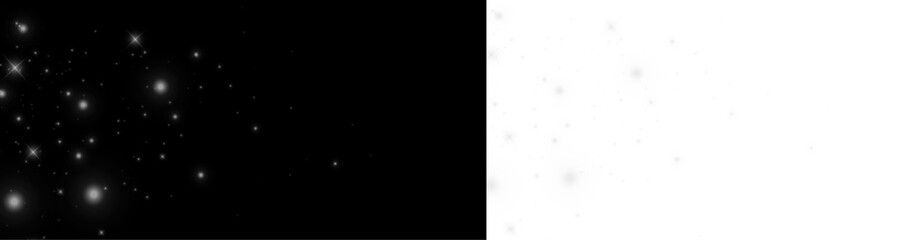 Abstract festive background with gold glitter, Christmas particles, glowing light flare, confetti, sparkle stars, magic dust, luxury texture, shiny glow, celebration illustration  © Inna(Taras)