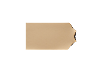 Elegant blank beige tag with ornate edge on transparant background perfect for custom text or design elements