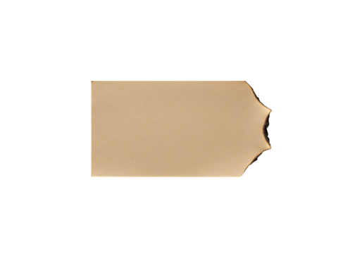 Elegant blank beige tag with ornate edge on transparant background perfect for custom text or design elements