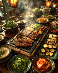 Obraz premium korean bbq