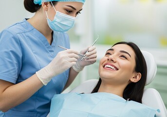 Fototapeta premium Bright Smile Dental Check-up