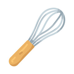 Fototapeta premium Illustration of Wire Whisk with Wooden Handle