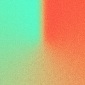 Embracing duality A vibrant split screen showcasing hope and energy as turquoise seamlessly blends into a passionate