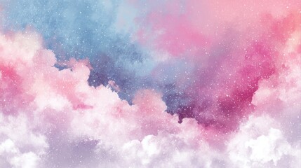 Fototapeta premium dreamy pastel sky with sparkling dots