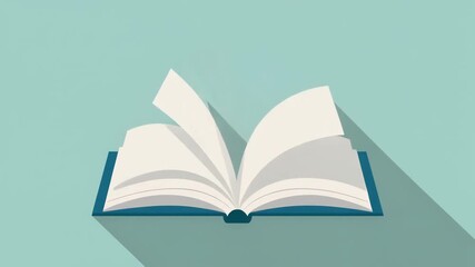 Book pages turning in the wind. - Powered by Adobe