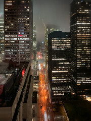 Fototapeta premium The city of Toronto as seen at night, Ontario, Canada.