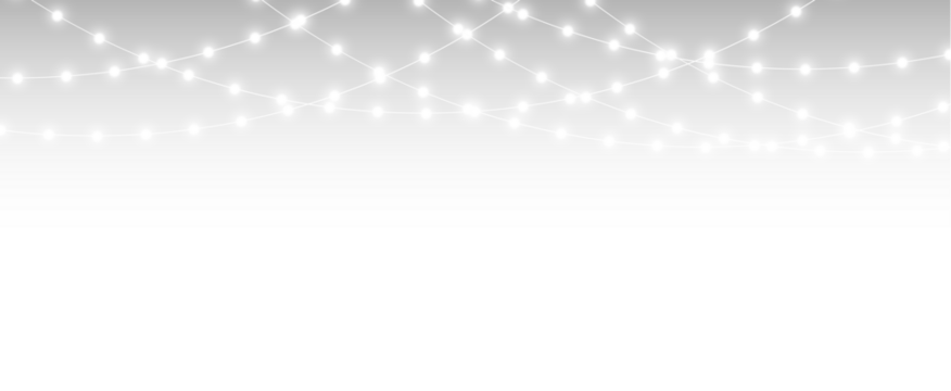 Festive light garland christmas decor.