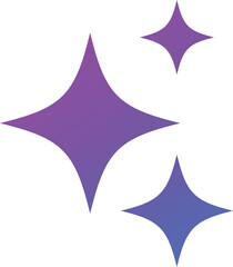 Generative AI logo icon set. Artificial Intelligence Creation symbol. Ai generate icons collection. magic sparkle stars symbol