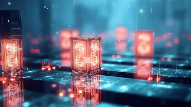 Artificial intelligence quantum computer processing data