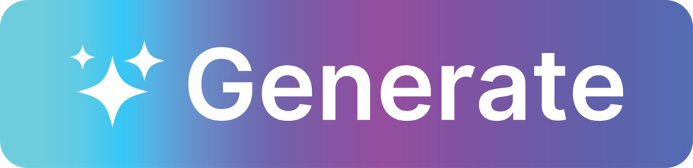 Generative AI logo icon set. Artificial Intelligence Creation symbol. Ai generate icons collection. magic sparkle stars symbol