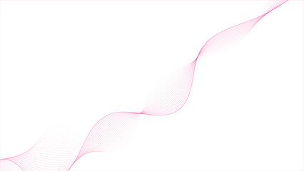 Vibrant magenta wave flows across a clean white backdrop for striking designs