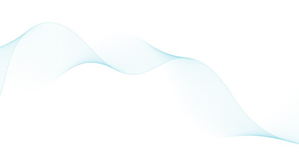 Modern abstract turquoise flowing lines create a dynamic minimalist background