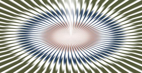 Abstract radial pattern with blue and brown concentric circles