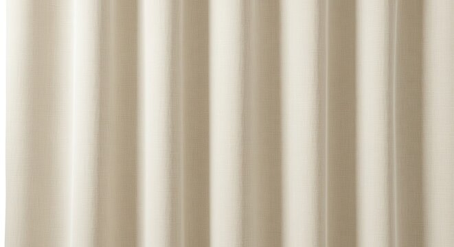 Fabric texture displays uniform vertical folds and subtle shading in a neutral tone