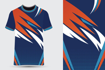 Fototapeta premium Modern Sports Jersey Flat Template for Sublimation Printing and Team Uniforms