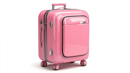 bright pink modern travel bag
-