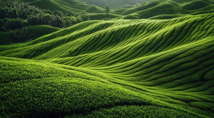 Lush green terraced hills (1)