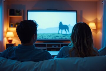 Romantic Movie Night: Couple Builds Blanket Fort in Living Room to Watch Film