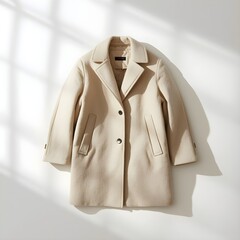 Navy Toggle Fur Hood Winter Coat Video Background for Fashion