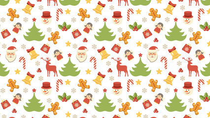 Full christmas background 2d