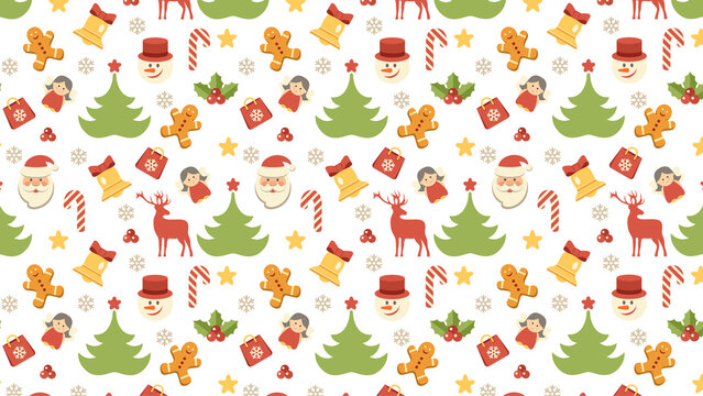 Full christmas background 2d