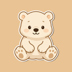 Cute bear illustration design