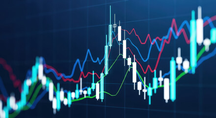 Analyzing Market Volatility A Detailed View of Stock Charts Displaying Fluctuating Prices and Investment Opportunities for Financial Analysts and Traders